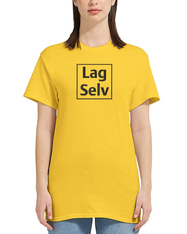 Heavyweight Dame Crewneck T-skjorte for Eget Broderi - Design Din Egen