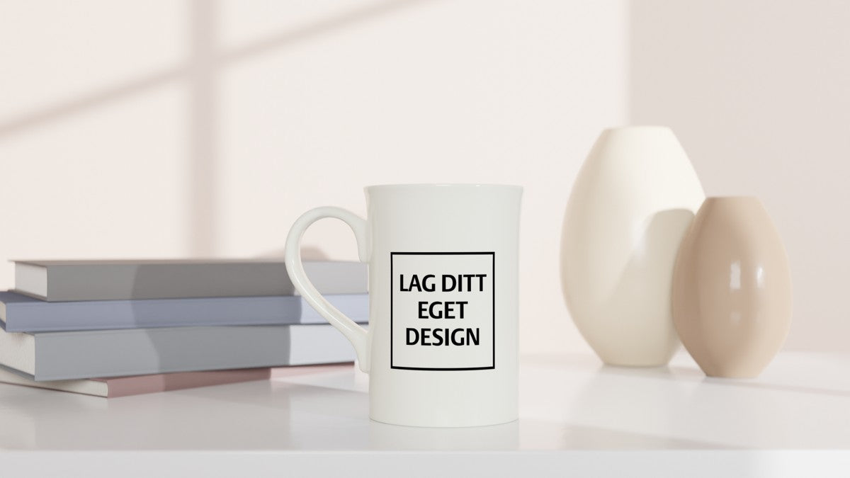 White Porcelain Slim Mug | Custom Print