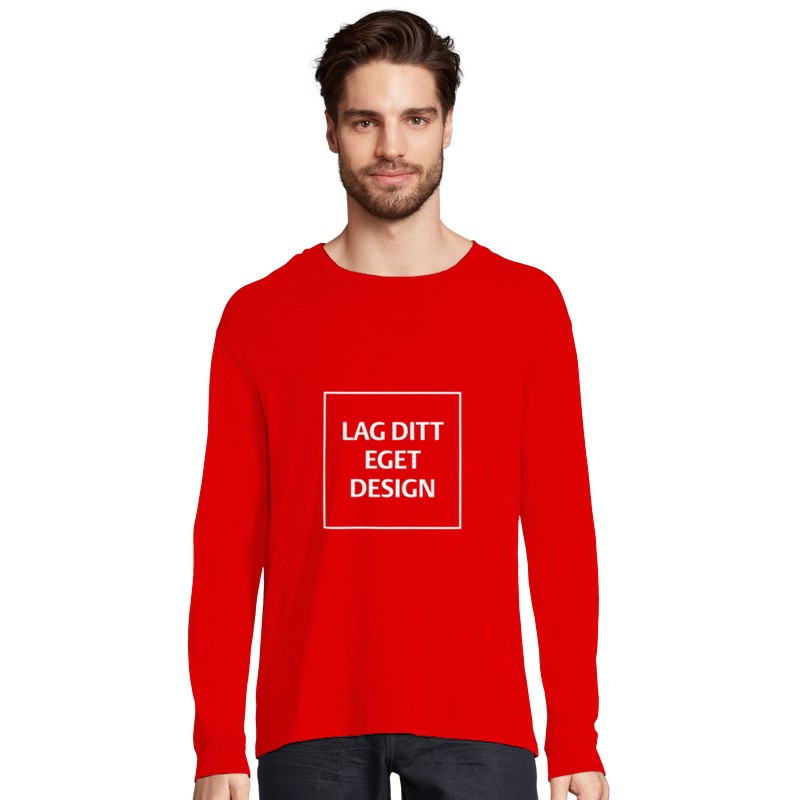 Design Your Own Organic Long Sleeve T-Shirt | Custom Print