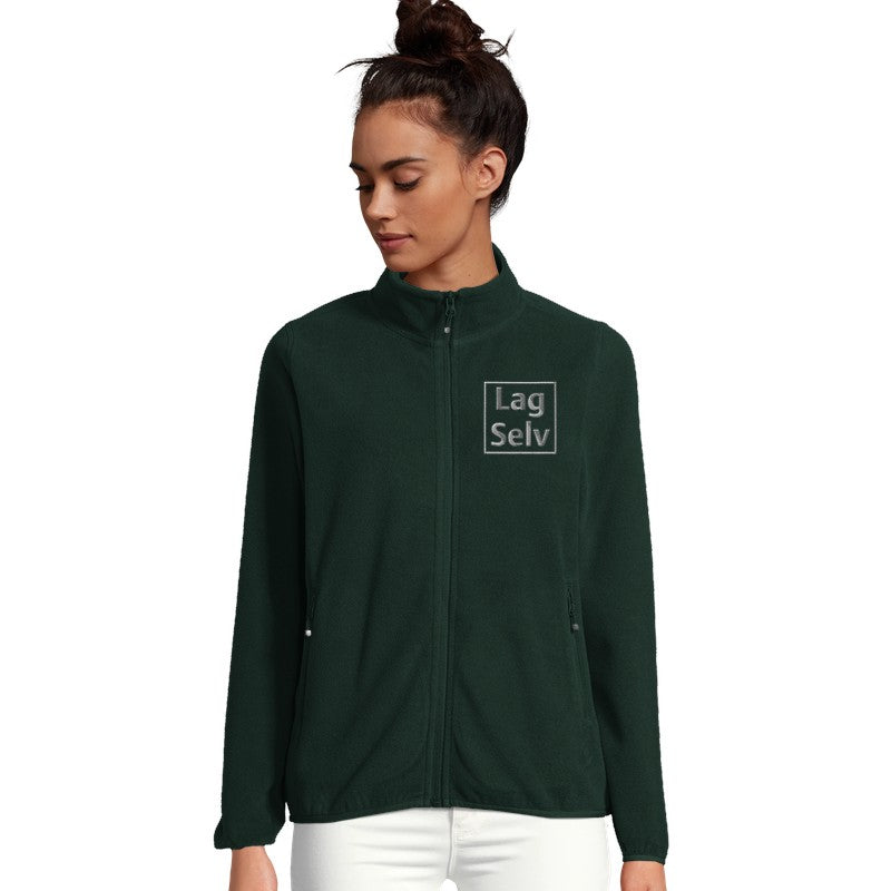 Custom Women's Microfleece Zip Jacket with Embroidery | Design Your Own with Your Logo