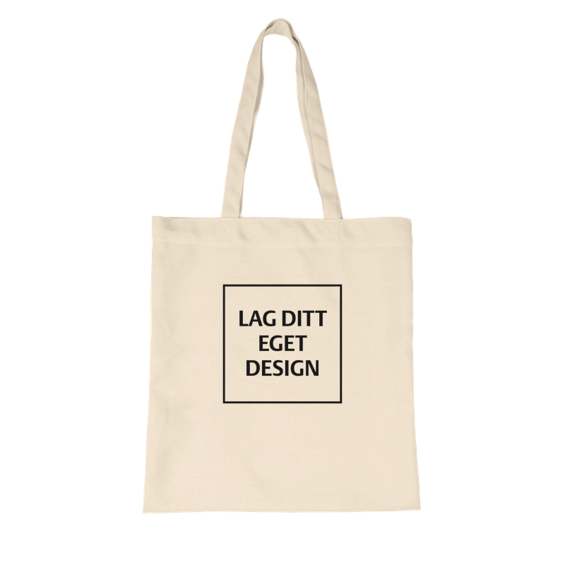Custom Organic Long Handles Tote Bag | Design Your Own