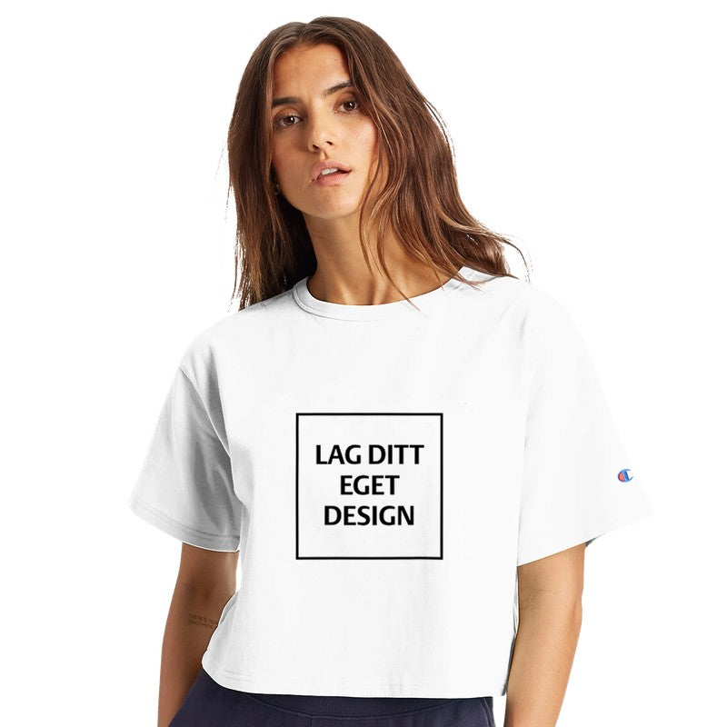 Design Your Own Cropped T-Shirt – Champion T453W with Print