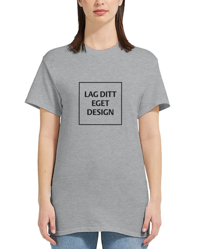 Design Your Own Heavyweight Women's Crewneck T-Shirt with Custom Print