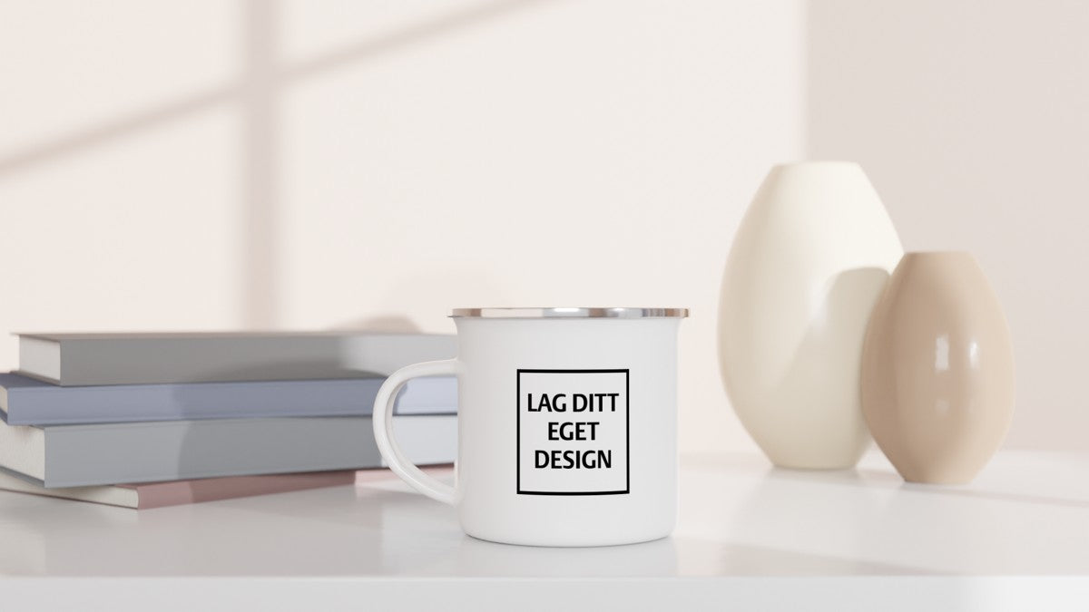 White Enamel Mug | Design Your Own