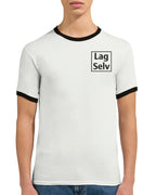 Unisex Ringer T-skjorte med Broderi - Design Din Egen