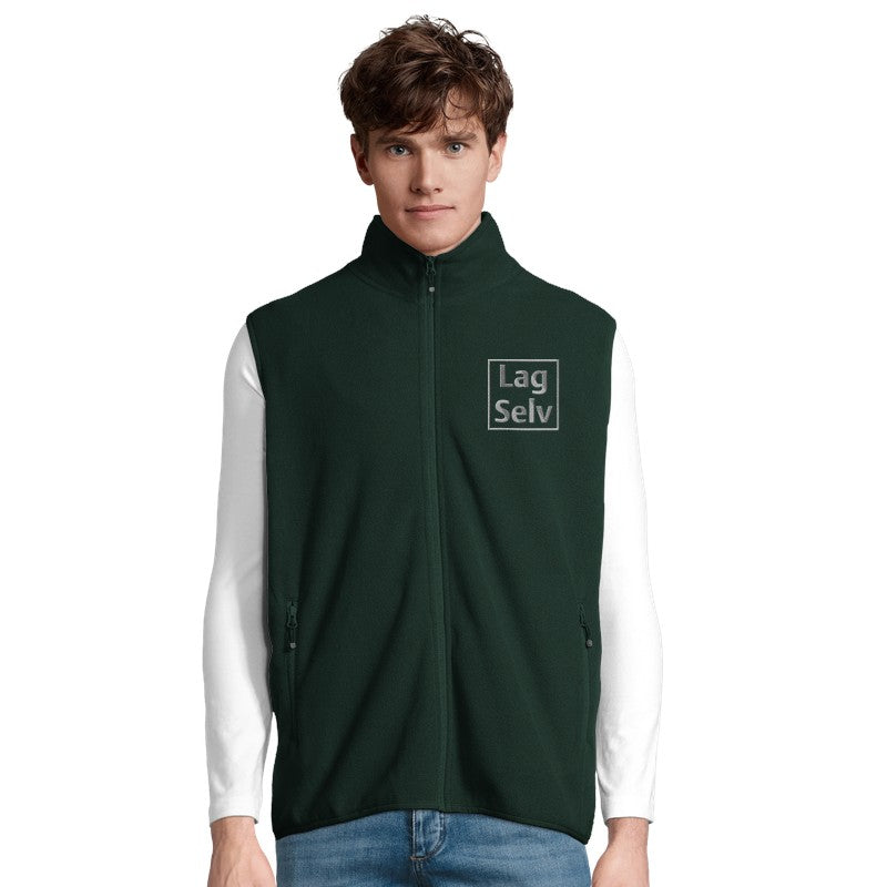 Unisex Microfleece Zip Vest | Custom Design with Embroidery