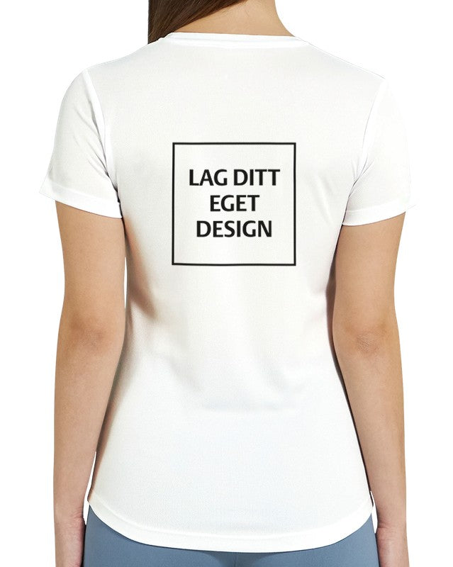 Design Your Own Performance Women's Crewneck T-Shirt | Custom Activewear Print