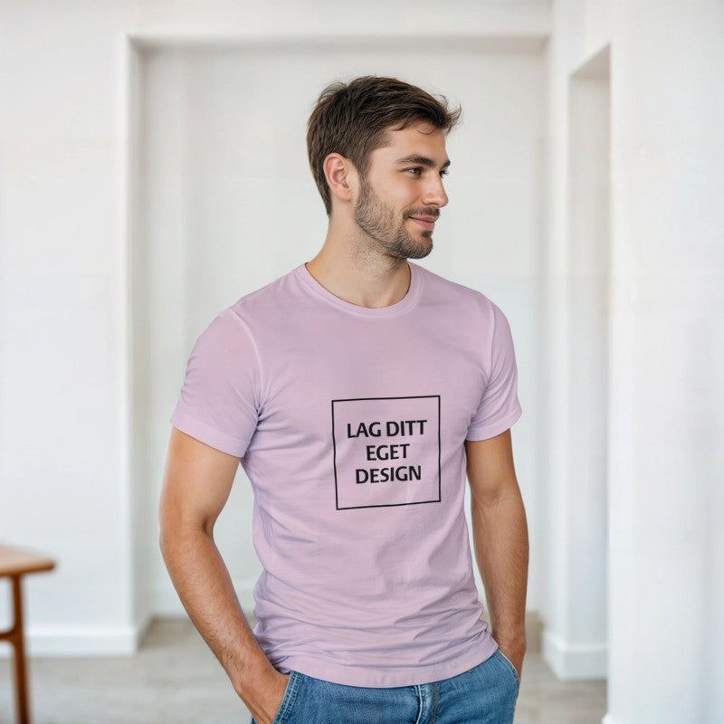 Custom Heavyweight Unisex Crewneck T-Shirt | Design Your Own Print