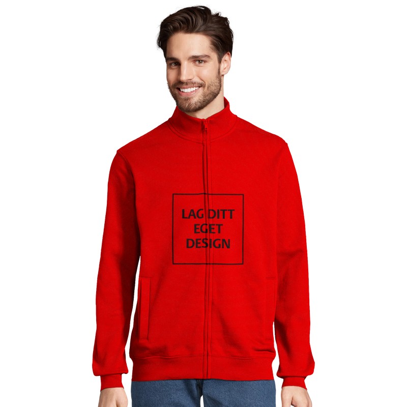 Custom Full-Zip Sweatshirt with Print | Design Your Own Personalized Zip-Up
