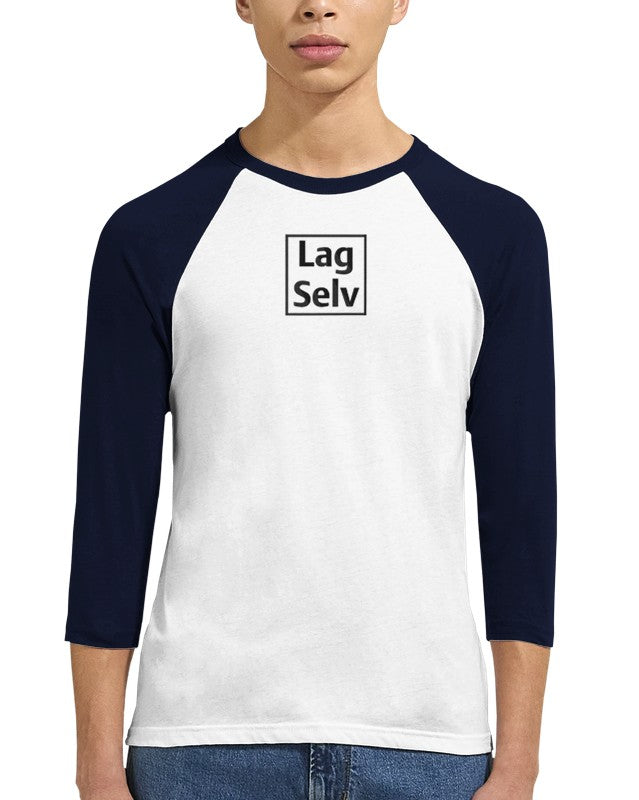 Lag din egen Unisex Raglan T-skjorte med 3/4 ermer | Med Eget Broderi