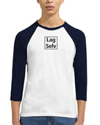 Lag din egen Unisex Raglan T-skjorte med 3/4 ermer | Med Eget Broderi