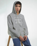 Personlig Hettejakke med Glidelås | Lag Din Egen Zip Hoodie med Eget Trykk