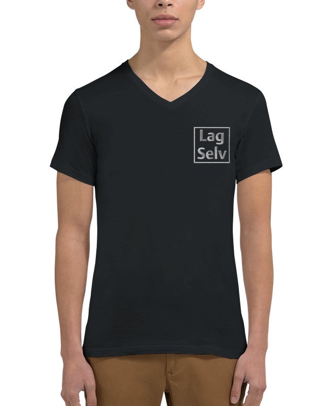 Design Your Own Premium Unisex V-Neck T-Shirt with Custom Embroidery