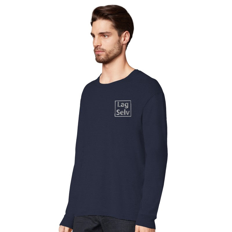 Design Your Own Organic Long Sleeve T-Shirt with Custom Embroidery