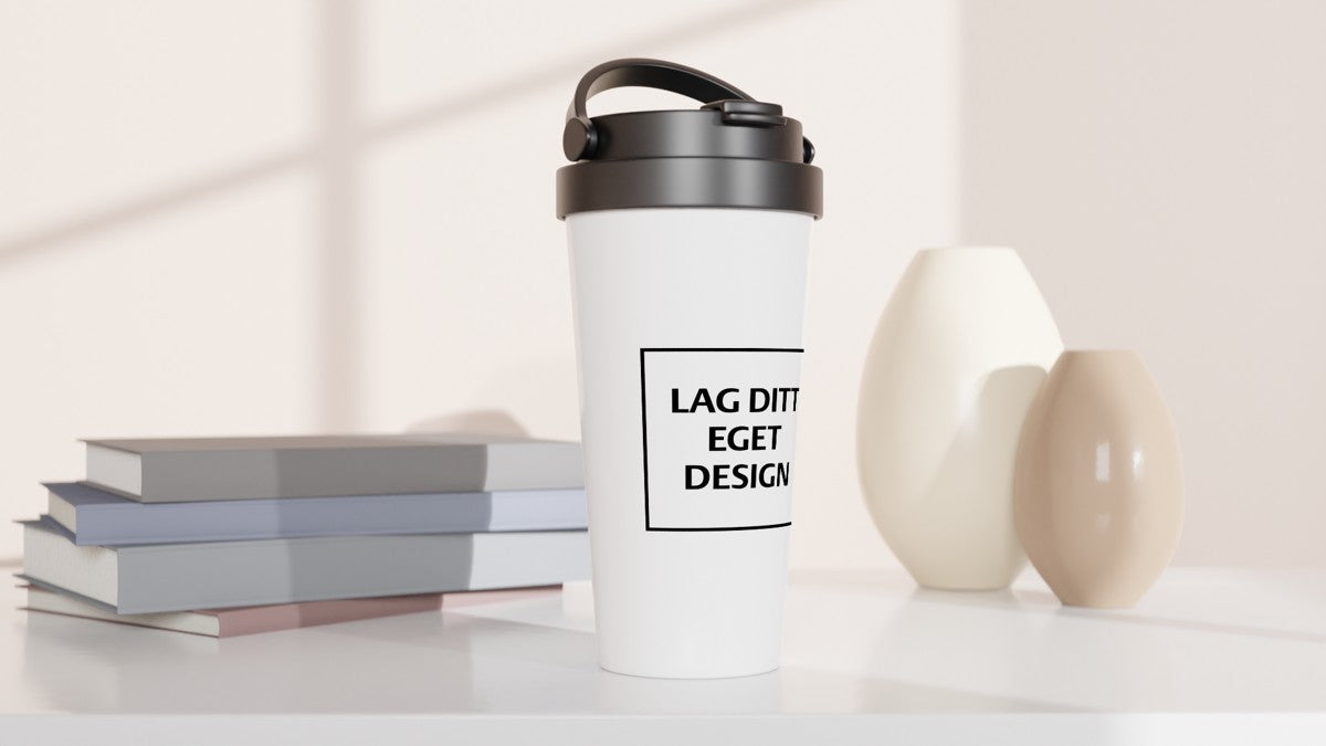 White Stainless Steel Travel Mug | Custom Print
