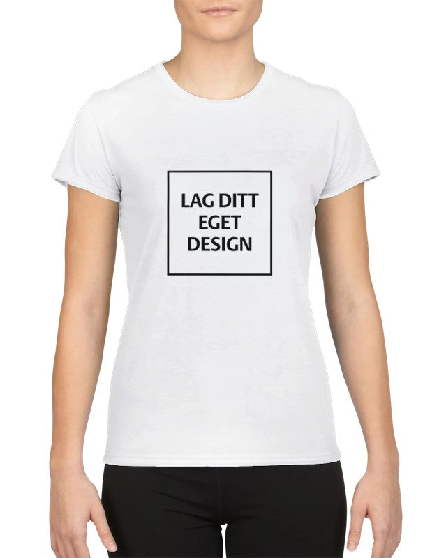Design Your Own Performance Women's Crewneck T-Shirt | Custom Activewear Print