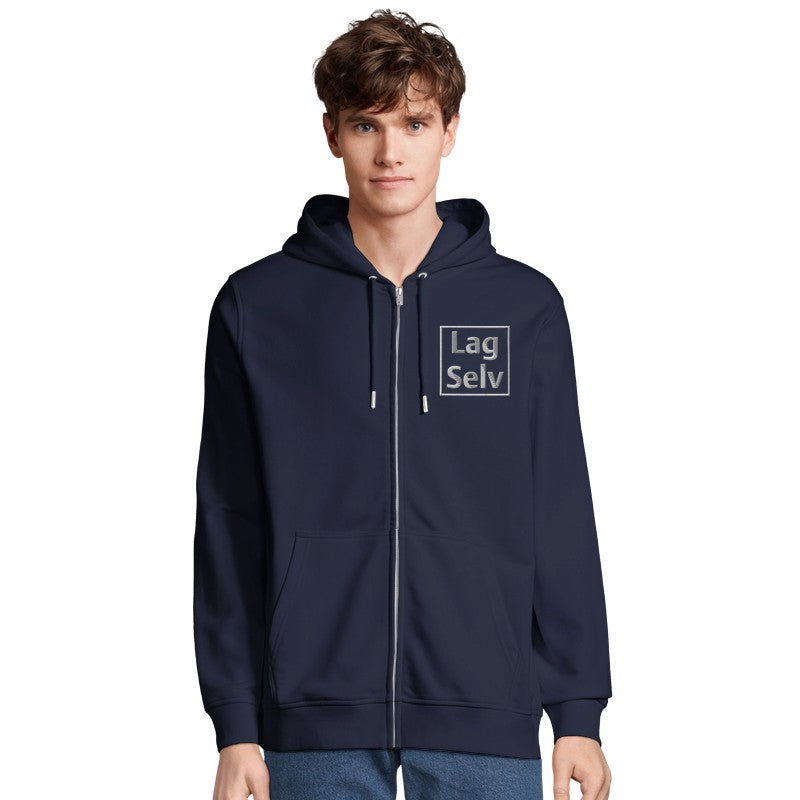 Organisk Unisex Glidelåshettegenser | Personlig Broderi