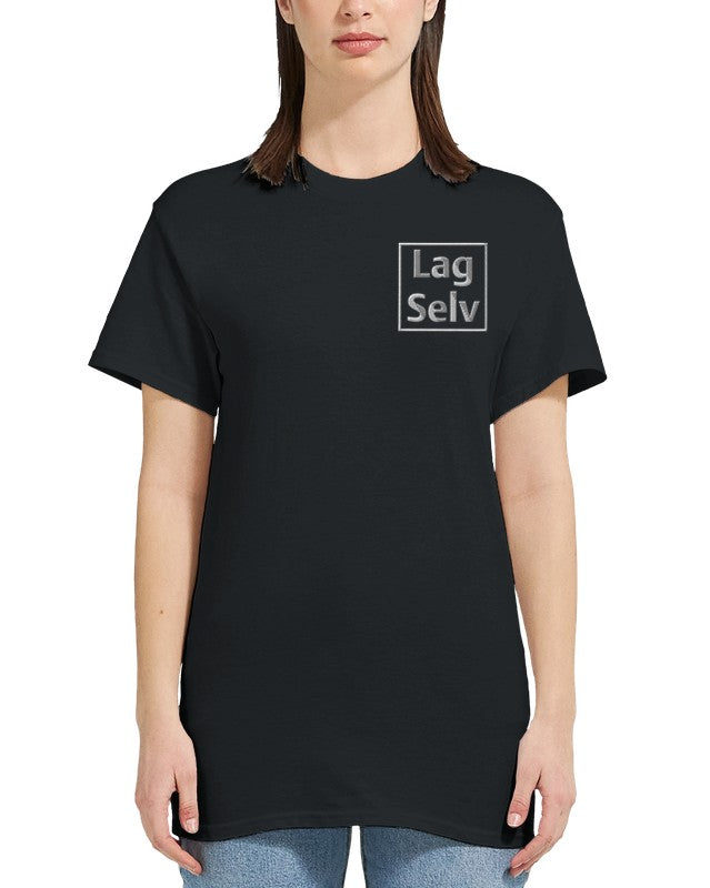 Heavyweight Dame Crewneck T-skjorte for Eget Broderi - Design Din Egen