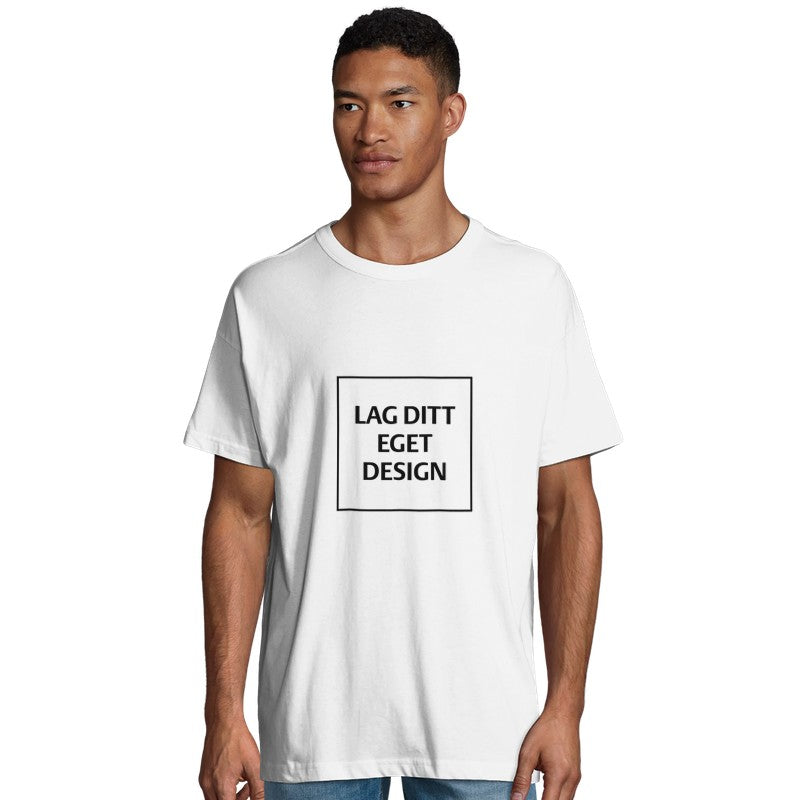 Organic Oversized Men's T-shirt | Design Your Own Custom Print Tee