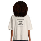 Organisk Oversized T-skjorte for Kvinner | Design Din Egen T-skjorte med Trykk