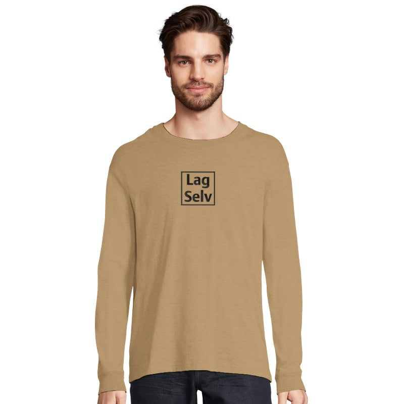 Design Your Own Organic Long Sleeve T-Shirt with Custom Embroidery