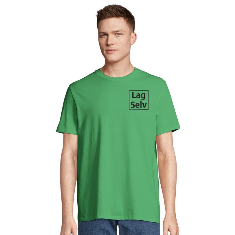 Design din egen økologiske unisex T-skjorte med personlig broderi