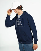 Personlig Hettejakke med Glidelås | Lag Din Egen Zip Hoodie med Eget Trykk