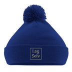 Personlig Pom Pom Lue | Design din egen med broderi