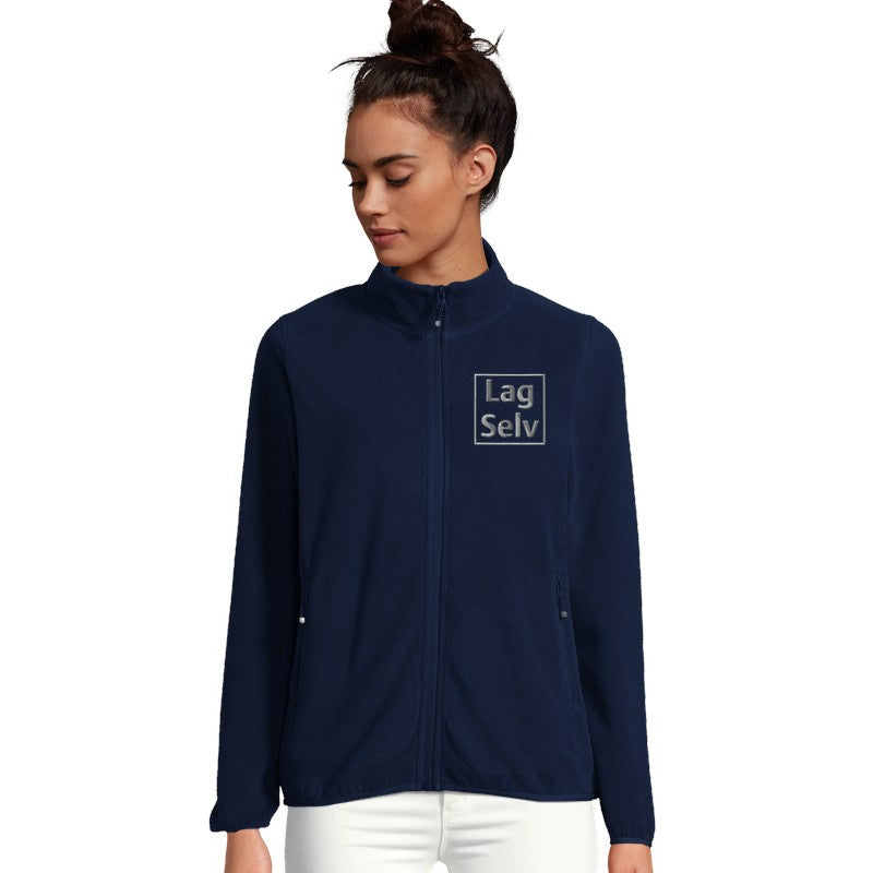 Custom Women's Microfleece Zip Jacket with Embroidery | Design Your Own with Your Logo
