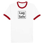 Unisex Ringer T-skjorte med Broderi - Design Din Egen