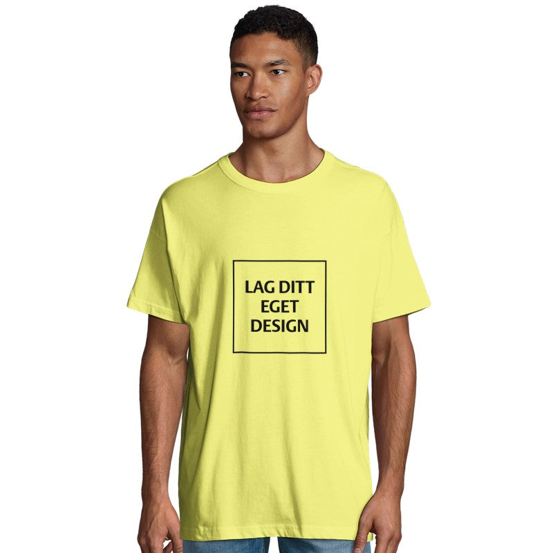 Organic Oversized Men's T-shirt | Design Your Own Custom Print Tee