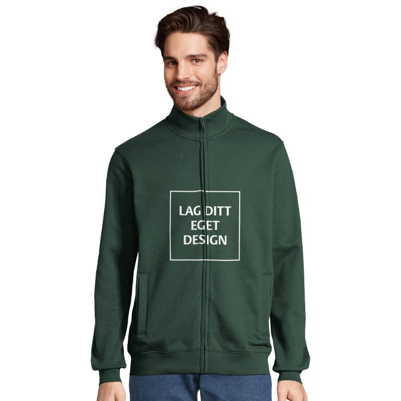 Custom Full-Zip Sweatshirt with Print | Design Your Own Personalized Zip-Up