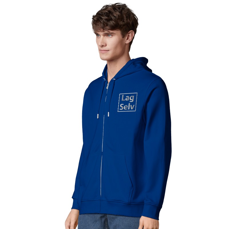 Organic Unisex Zip Hoodie | Custom Embroidery