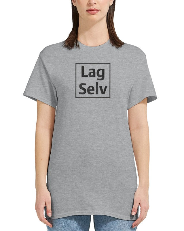 Heavyweight Dame Crewneck T-skjorte for Eget Broderi - Design Din Egen