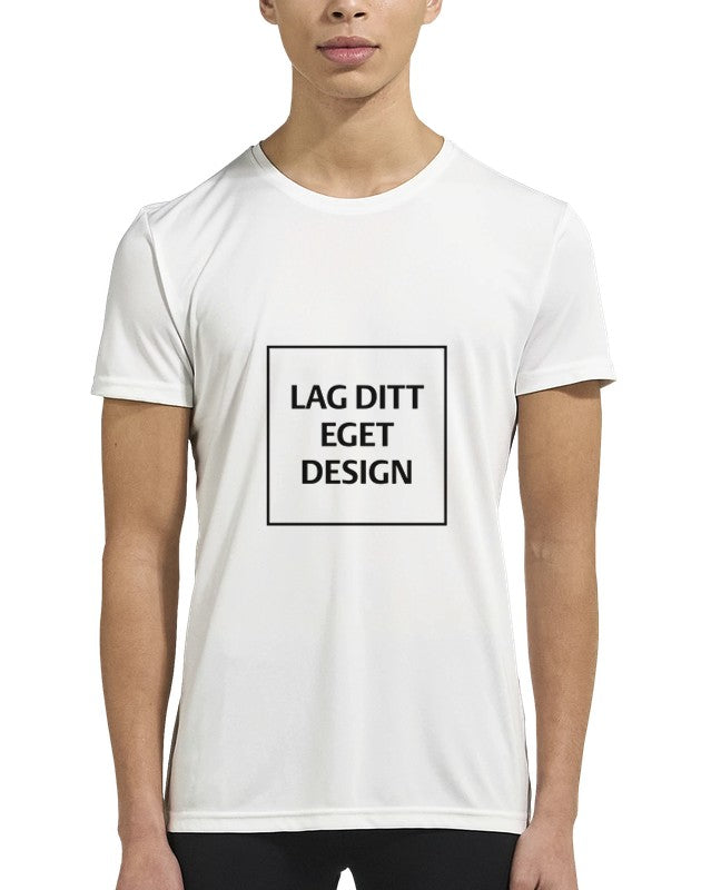 Performance Unisex T-skjorte – Design din egen med trykk