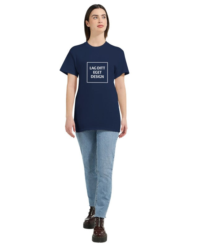Design Your Own Heavyweight Women's Crewneck T-Shirt with Custom Print