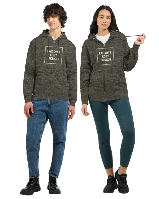 Hettejakke med eget trykk | Design din personlige zip hoodie | Custom Hoodie Norge