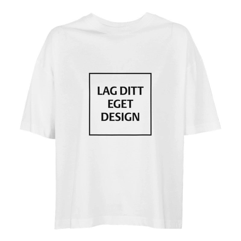 Organisk Oversized T-skjorte for Kvinner | Design Din Egen T-skjorte med Trykk