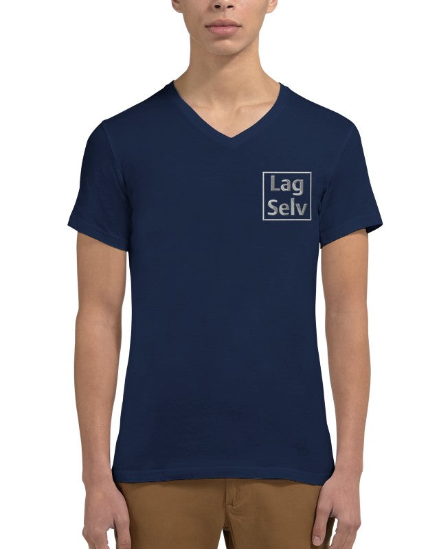 Design Your Own Premium Unisex V-Neck T-Shirt with Custom Embroidery