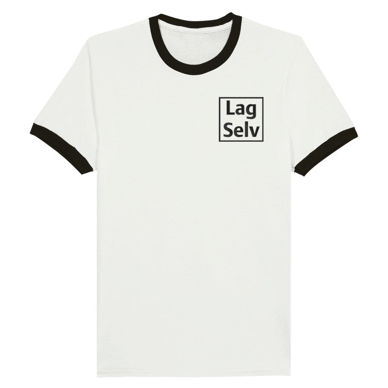 Unisex Ringer T-skjorte med Broderi - Design Din Egen