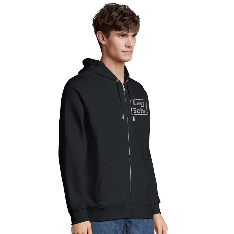 Organisk Unisex Glidelåshettegenser | Personlig Broderi