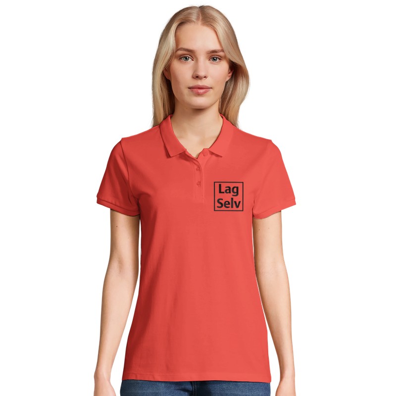 Design Your Own Organic Women's Polo Shirt | Custom Embroidery