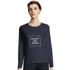 Design Your Own Custom Fitted Long Sleeve T-shirt for Women with Print