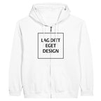 Personlig Hettejakke med Glidelås | Lag Din Egen Zip Hoodie med Eget Trykk