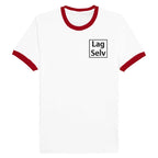 Unisex Ringer T-skjorte med Broderi - Design Din Egen