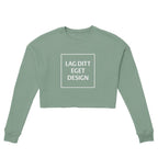Design Your Own Women's Cropped Sweatshirt | Personalized Print Logo