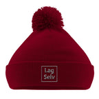 Personlig Pom Pom Lue | Design din egen med broderi