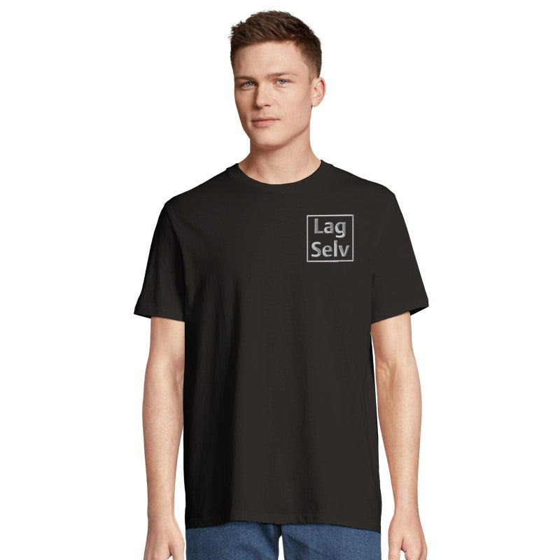 Design din egen økologiske unisex T-skjorte med personlig broderi
