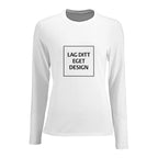 Design Your Own Custom Fitted Long Sleeve T-shirt for Women with Print