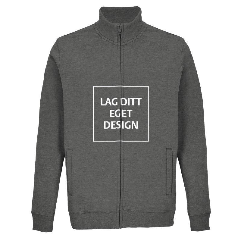 Custom Full-Zip Sweatshirt with Print | Design Your Own Personalized Zip-Up